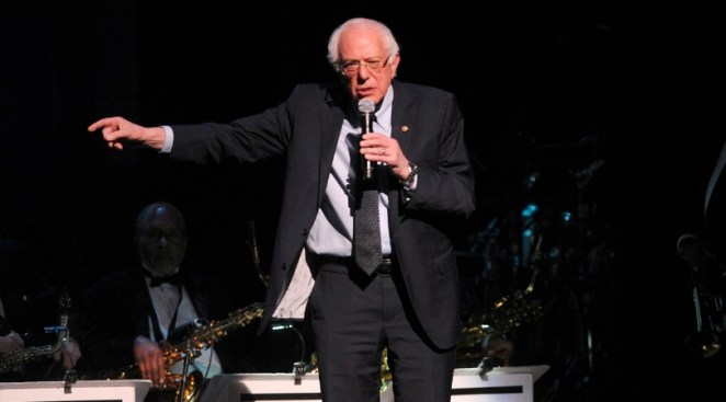 Bernie Sanders Calls Trump a Racist Before Apollo Event