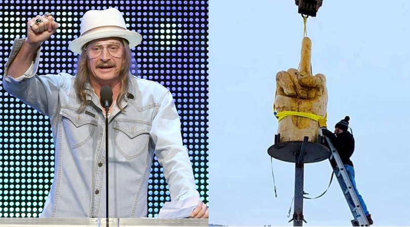 Kid Rock is getting his own giant middle finger sculpture from Vermont
