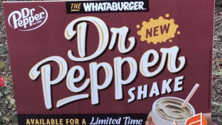 Whataburger Is Now Selling A Dr Pepper Shake, So Bring on The Brain Freeze!