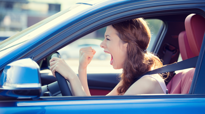 Road Rage Woman