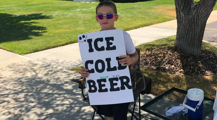 Ice Cold Beer Sign Utah