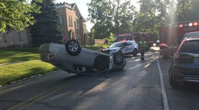 Michigan Woman Flips Car