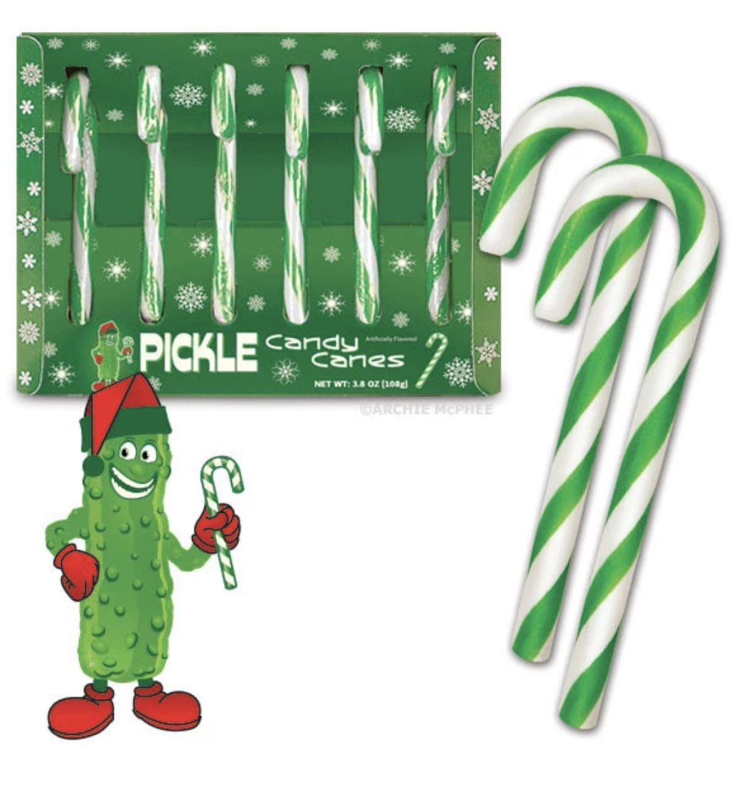 Pickle Flavored Candy Canes