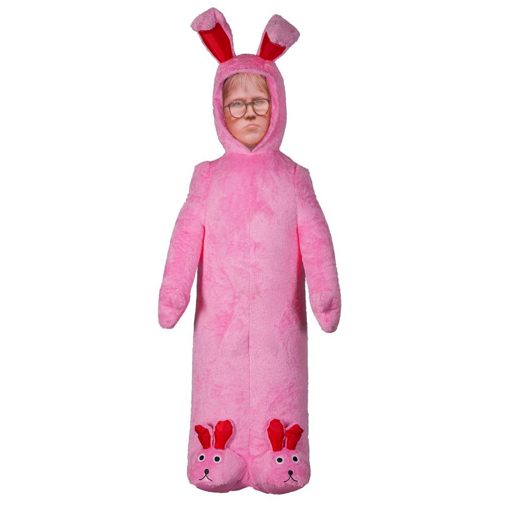 6 ft. Pre-lit Inflatable Ralphie with Pink Fuzzy Bunny Suit Airblown-WB