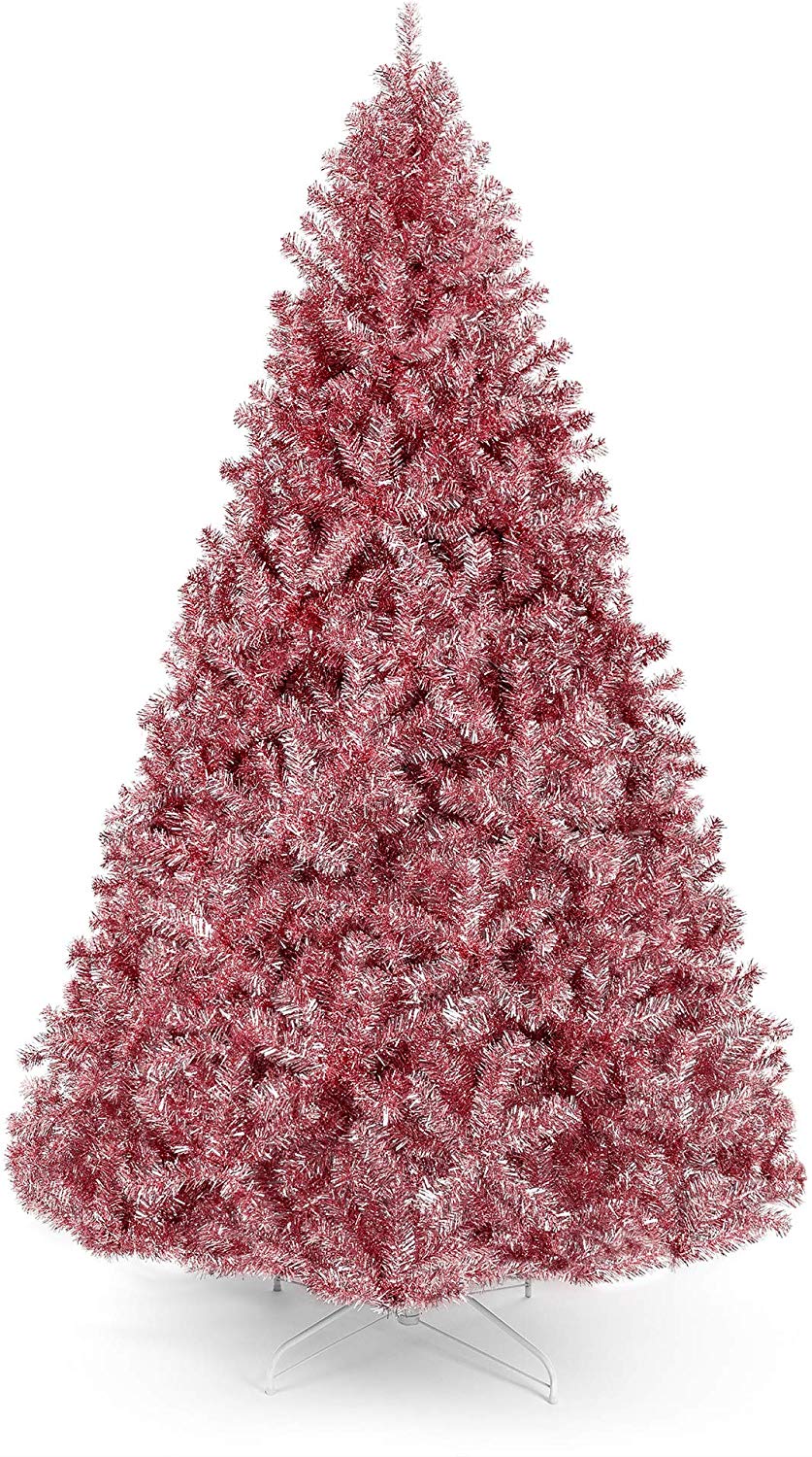 Best Choice Products 6ft Artificial Tinsel Christmas Tree