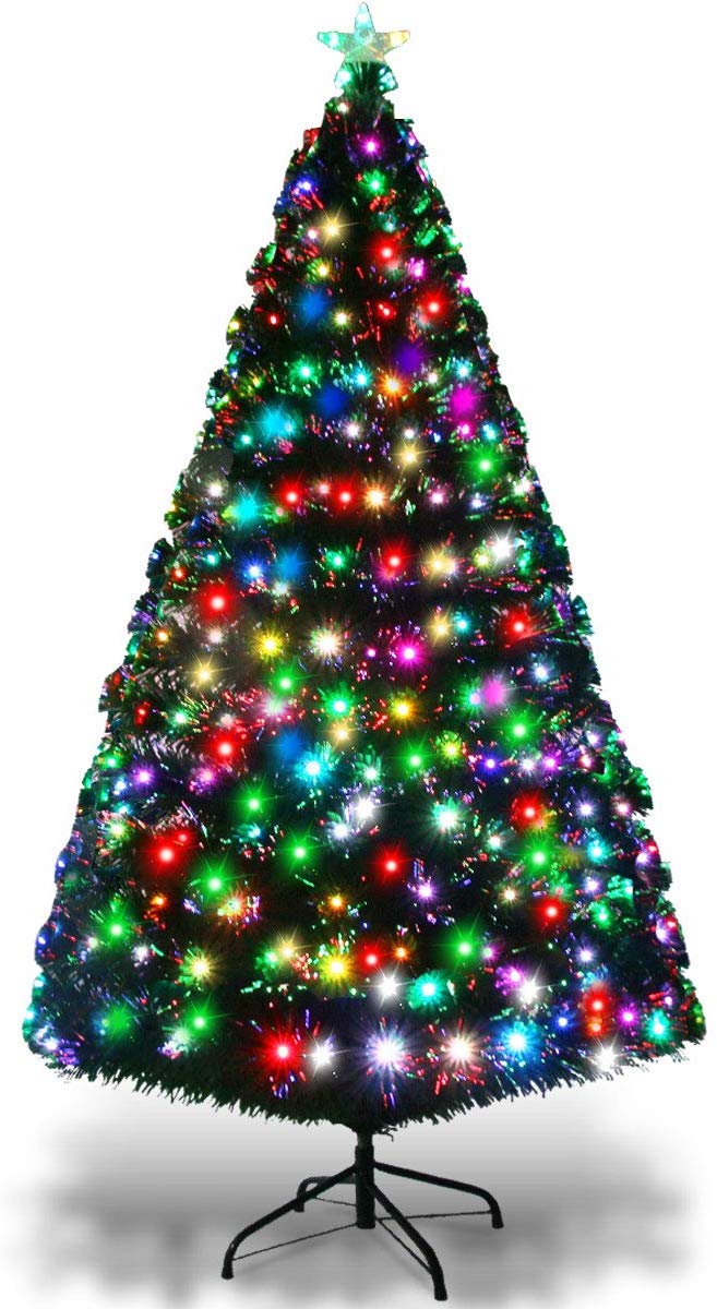Goplus Pre-Lit Artificial Christmas Tree