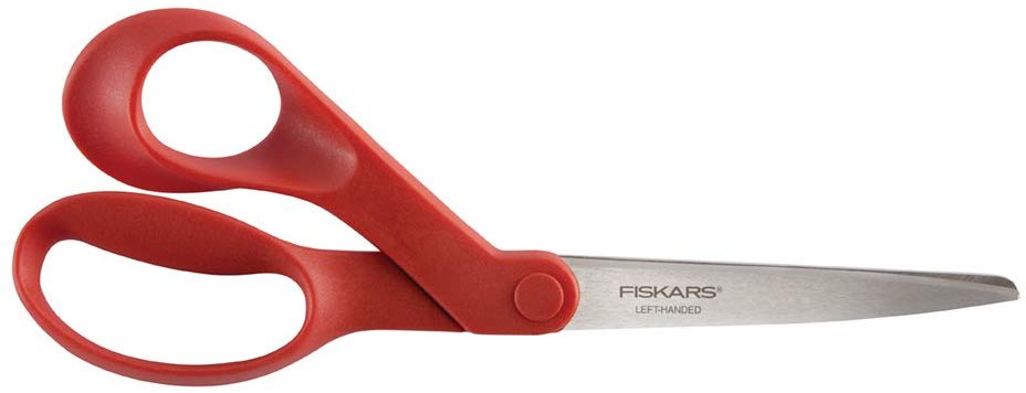 Fiskars 1294508697WJ Left-hand 8 Bent-left, Stainless Steel - Orange