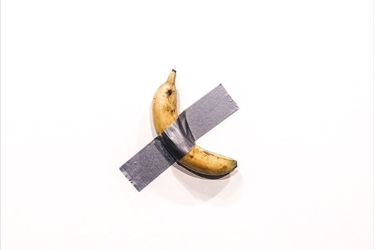 Banana duct Taped to Wall Archives Rare