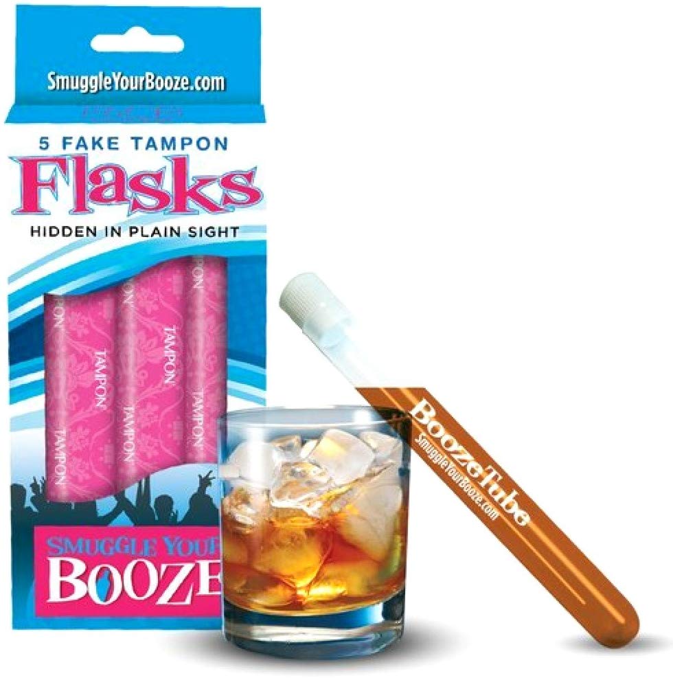 Smuggle Your Booze Tampon Flask 5 Fake Tampons