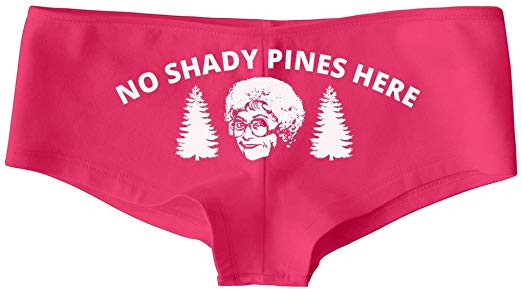 Granny Panties Funny Golden Girl: Low-Rise Cheeky Underwear