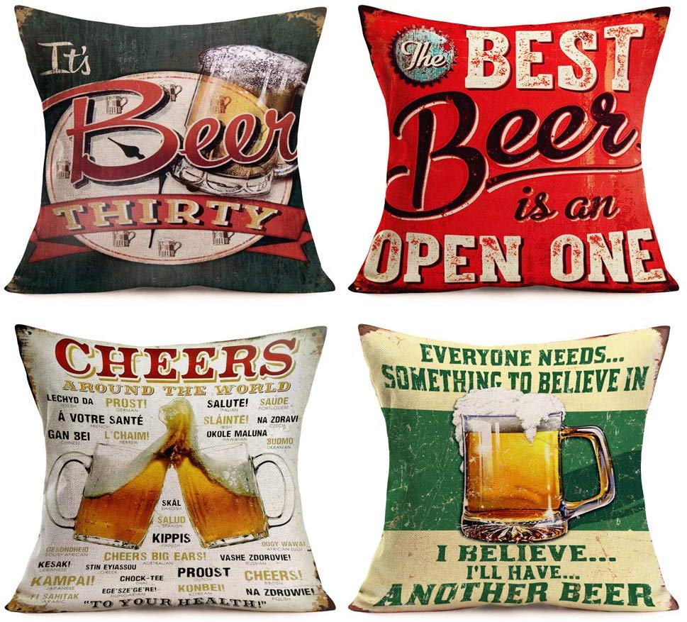Throw Pillow Covers Beer