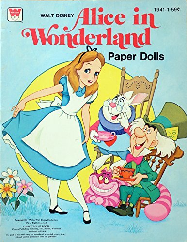 Walt Disney Alice In Wonderland Paper Dolls. (No. 1941-1). Paperback – 1976