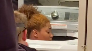 Girl Stuck in Washing Machine Hide Seek