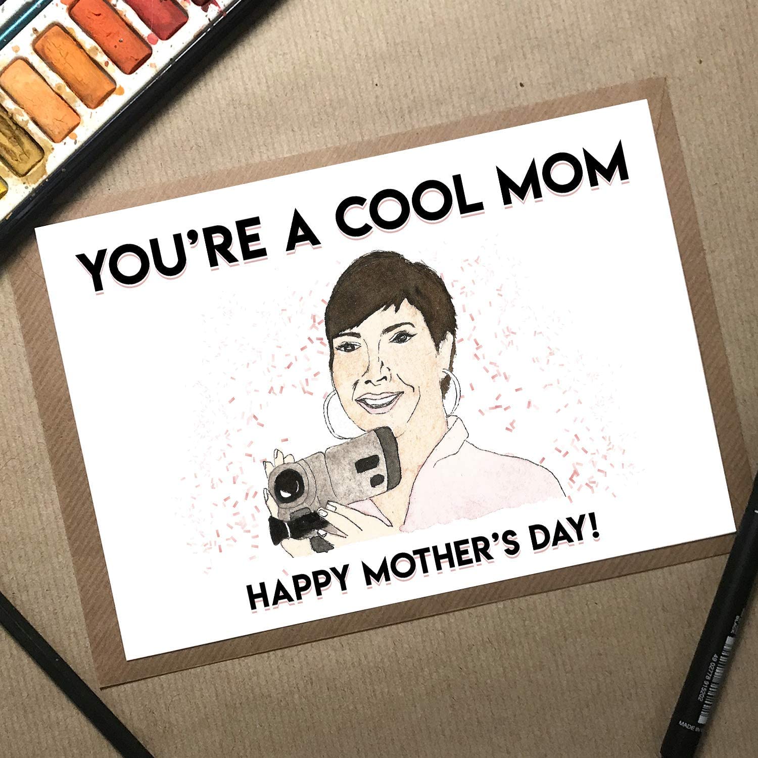 Cool Mom Mothers Day Card, Kris Jenner Card