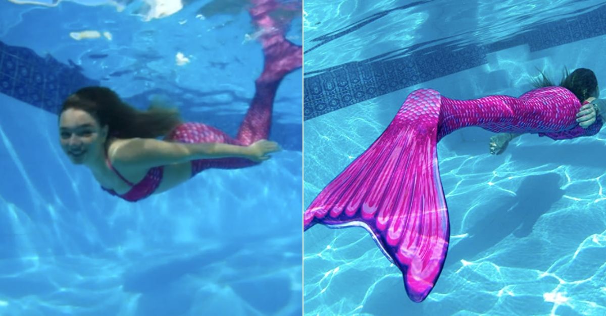 Mermaid Tale Fins Set Pink Purple Mono Or Individual Use Pool Fun Ages 6+ 