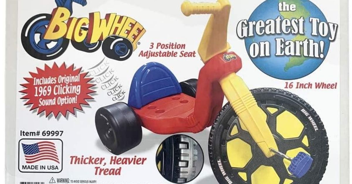 Made in USA with Clicker The Original Big Wheel 16" Boys Trike 