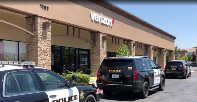 Woman Pee Verizon Store