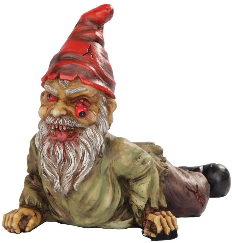 PTC 7 Inch Resin Scary Crawling Zombie Garden Gnome Décor Figurine