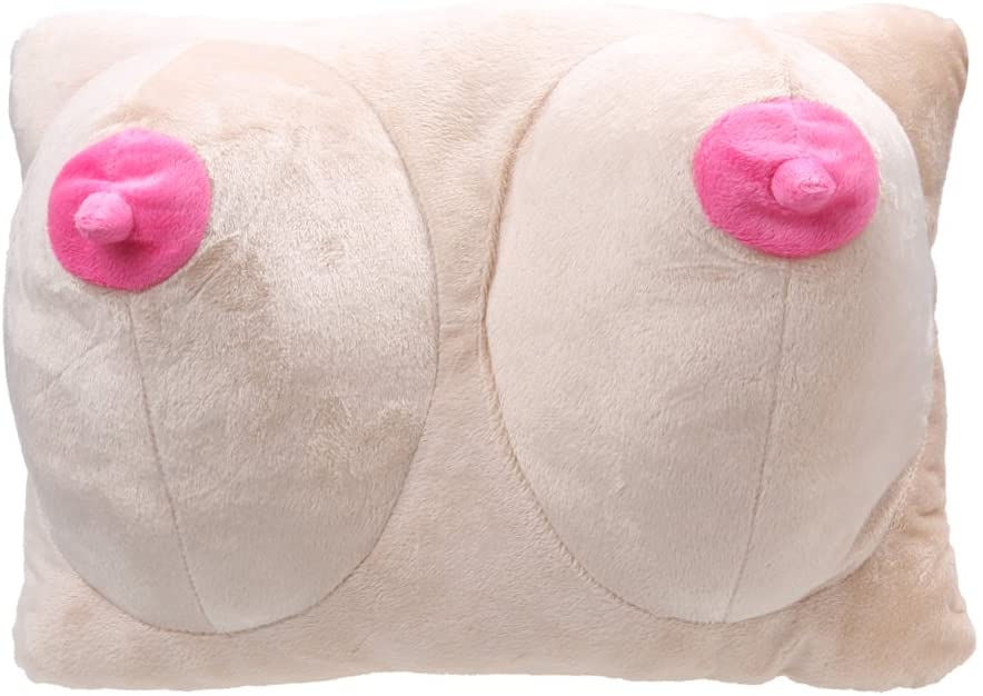 LOVIVER Booby Plush Boobs Breasts Pillow Cushion Novelty Doll Gag Gift Adult Joke