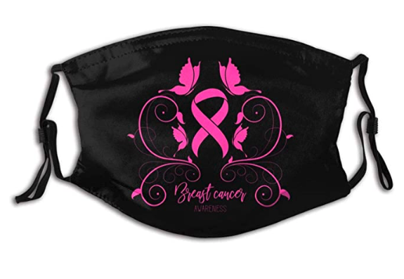 Breast Cancer Awareness Hope Pink Ribbon Masks,Mout