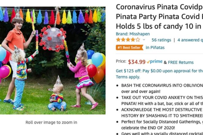 coronavirus piñata