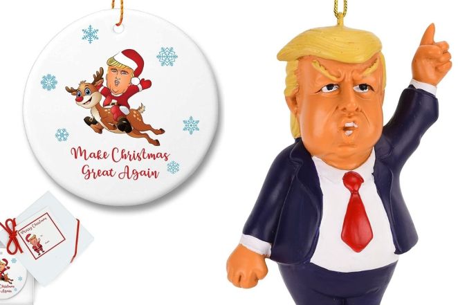 trump christmas ornaments