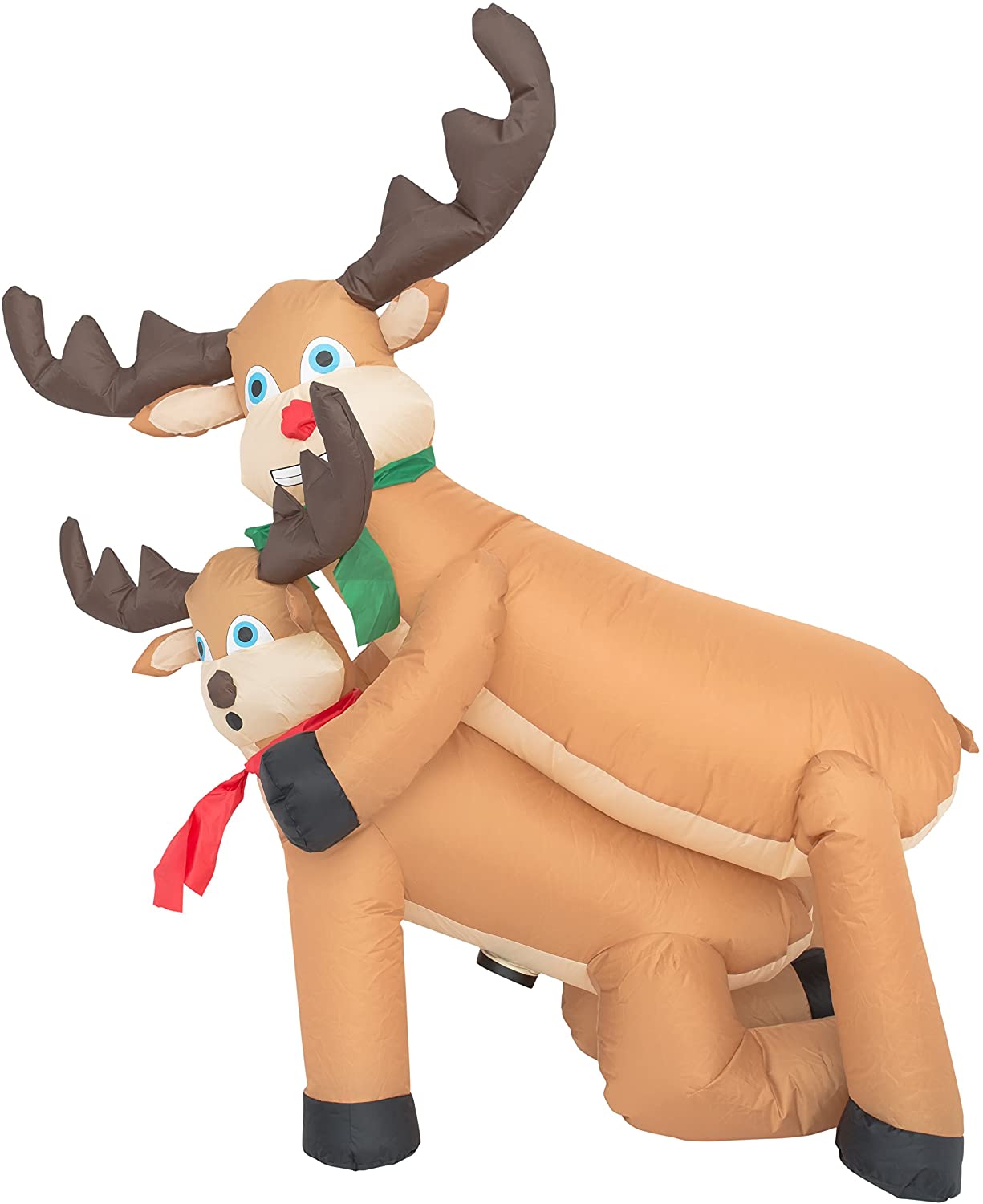 Costume Agent Inflatable Airblown Indoor and Outdoor Christmas Decoration (4 feet, Humping Reindeer)
