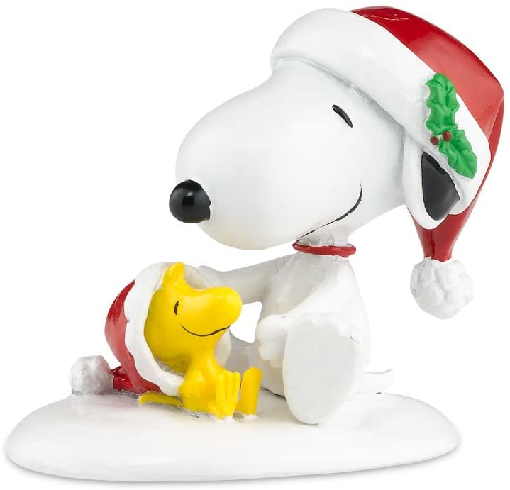 Department 56 Peanuts Village Happy Holiday's Snoopy and Woodstock Accessory Figurine