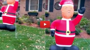 Donald Trump christmas inflatable FI