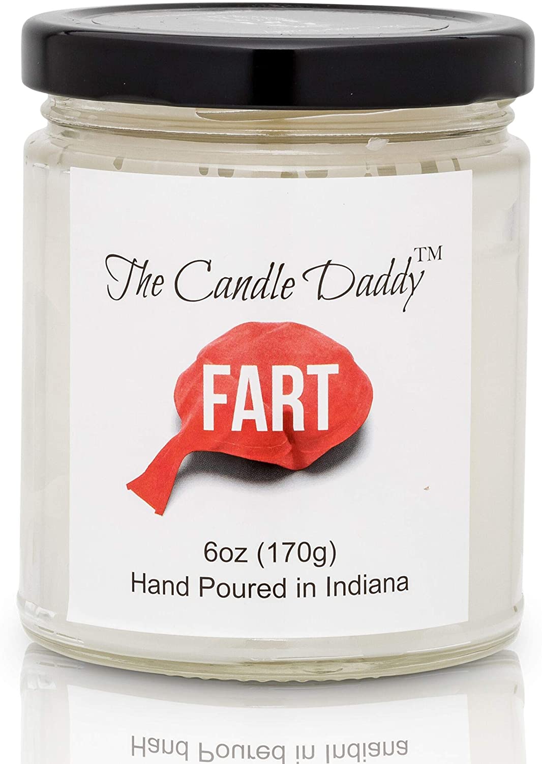 Fart Scented Candle - Smells Terrible- 6 Ounce Jar Candle- Hand Poured in Indiana