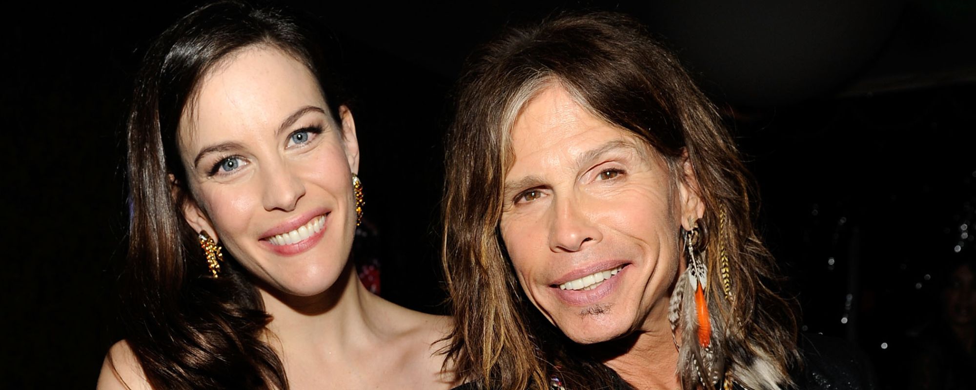 Steven Tyler son Taj wife Teresa daughters Chelsea and Mia, WireImage