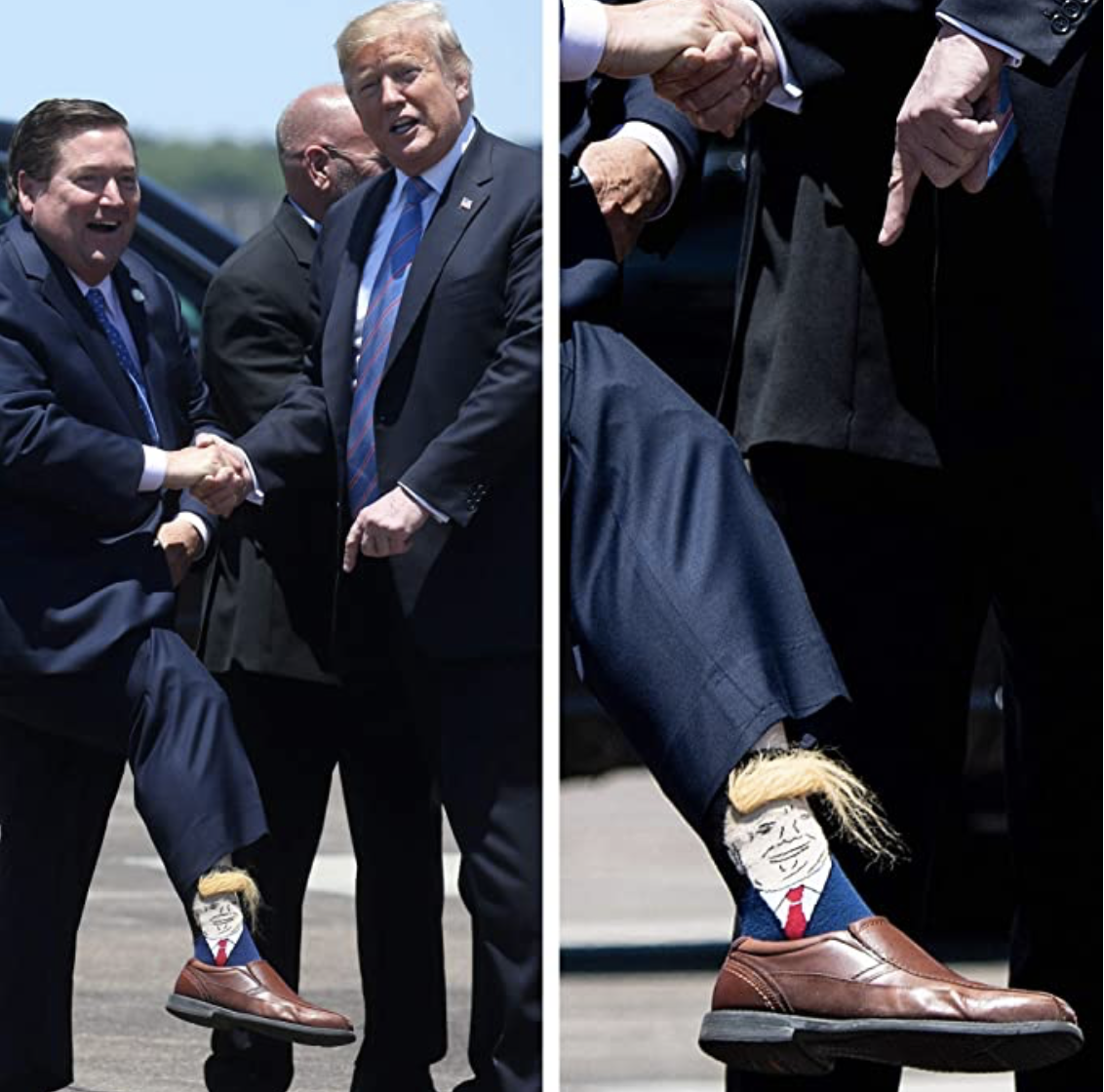 Donald Trump Hair Socks