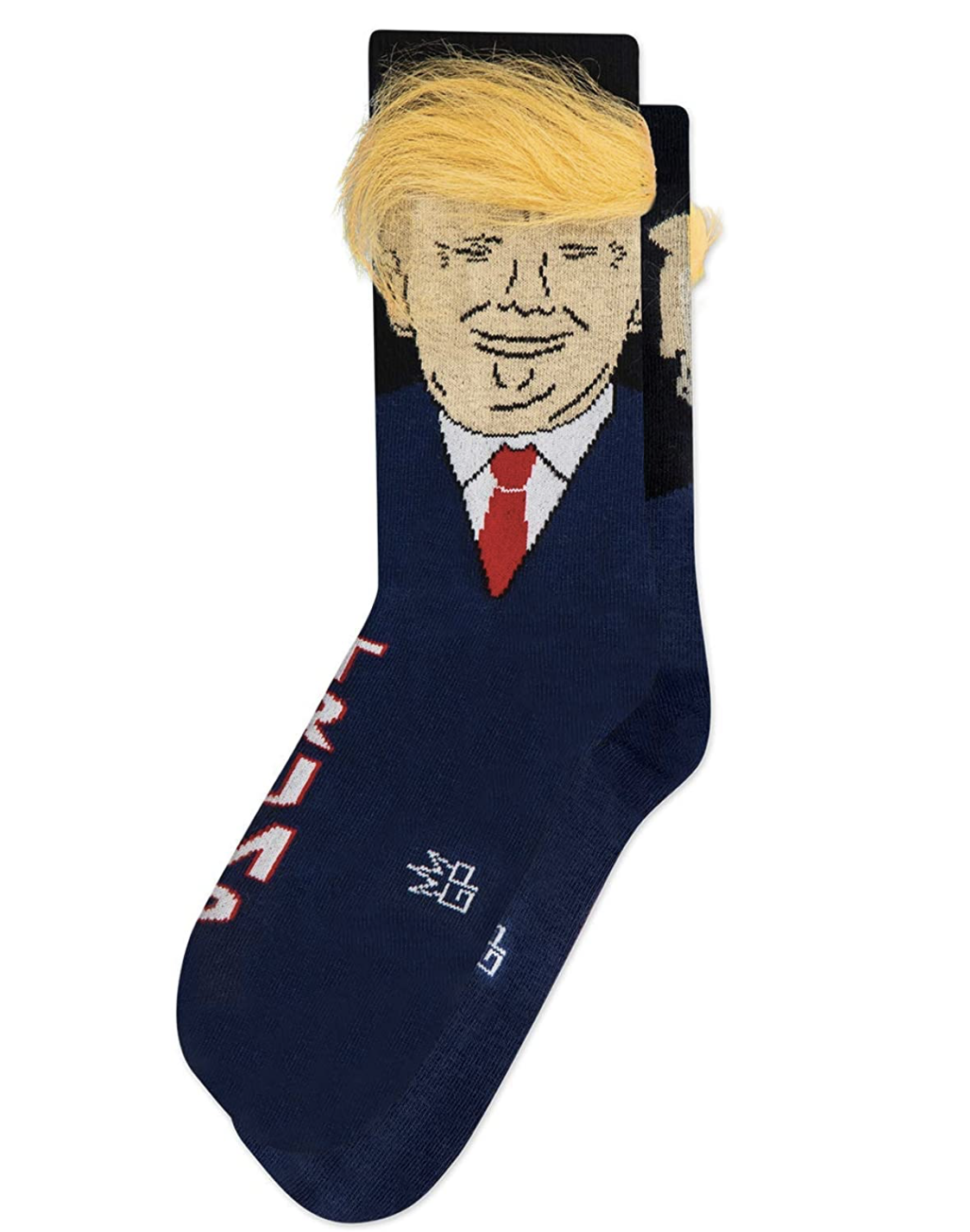 The Original Donald Trump Hair Socks | Made in the USA by Gumball Poodle | Funny Donald Trump Hair Socks Novelty Gift