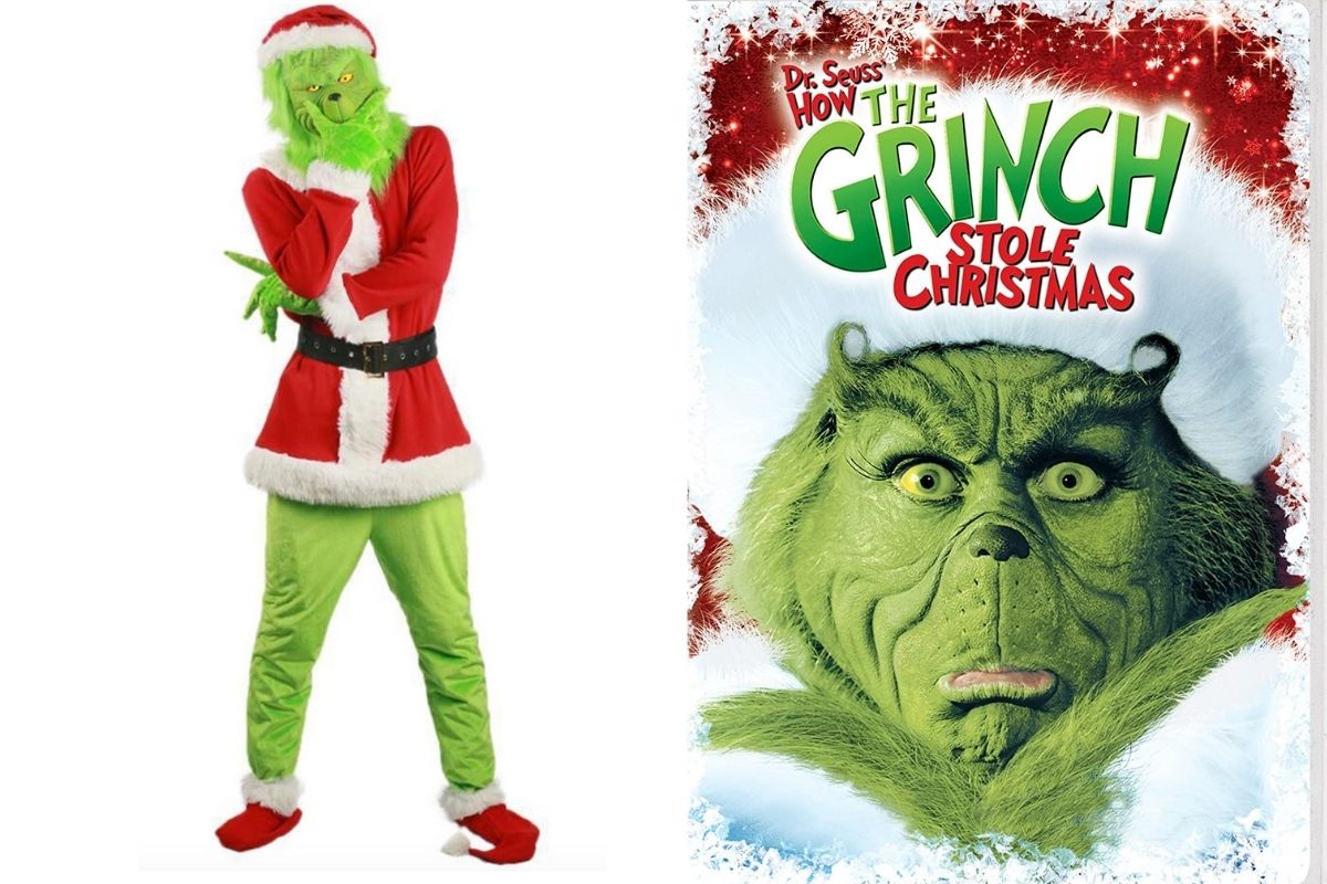 Dr Seuss How The Grinch Stole Christmas Grinch Costume Fuzzy Leg Warmers UNWORN 