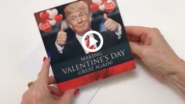 donald Trump valentine's day card