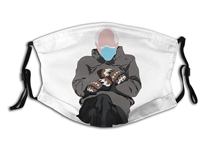 KEONSEN Bernie Sanders Unisex Mask Cover Reusable Outdoor Adjustable Dust Protection Face Decoration