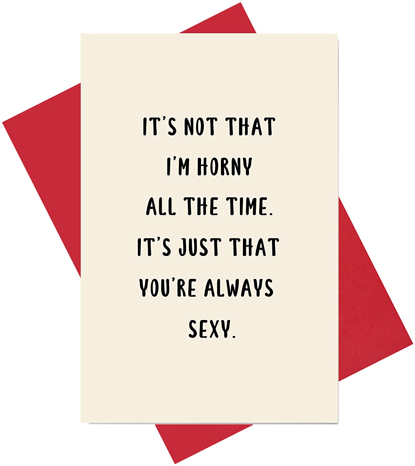 Sexy Card, Funny Anniversary Card, Birthday Card, Naughty Valentine's Day Card for Him or Her