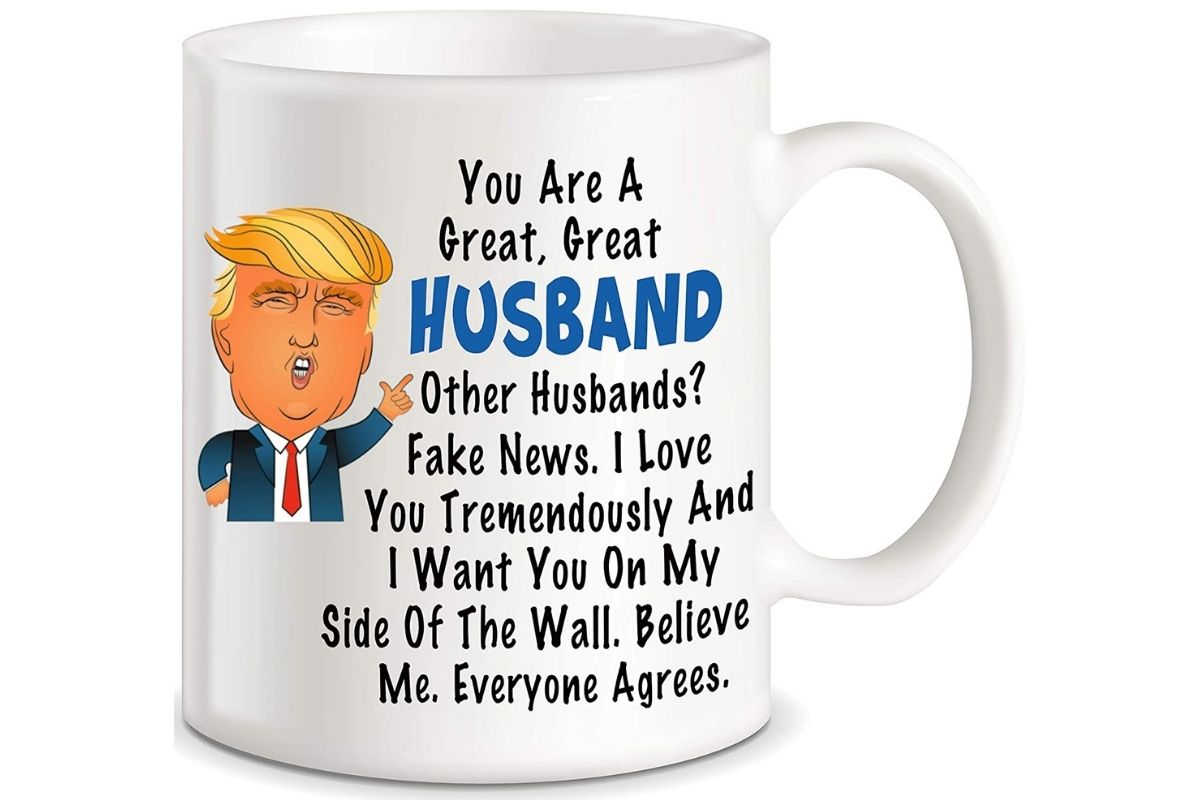 Trump love I want you on my side of the wall valentine's day 11Oz Coffee Tea mug