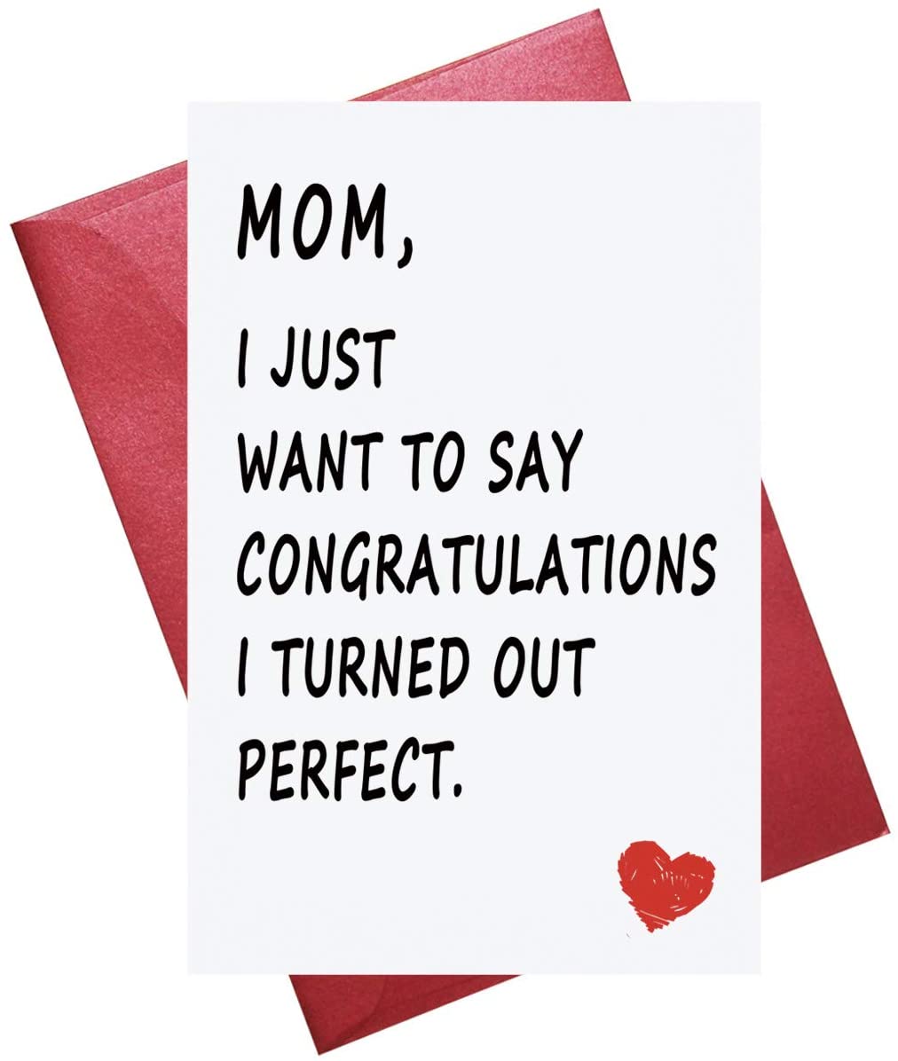 Funny Mother's Day Card, Mothers Day Card, Funny Birthday Card for Mom