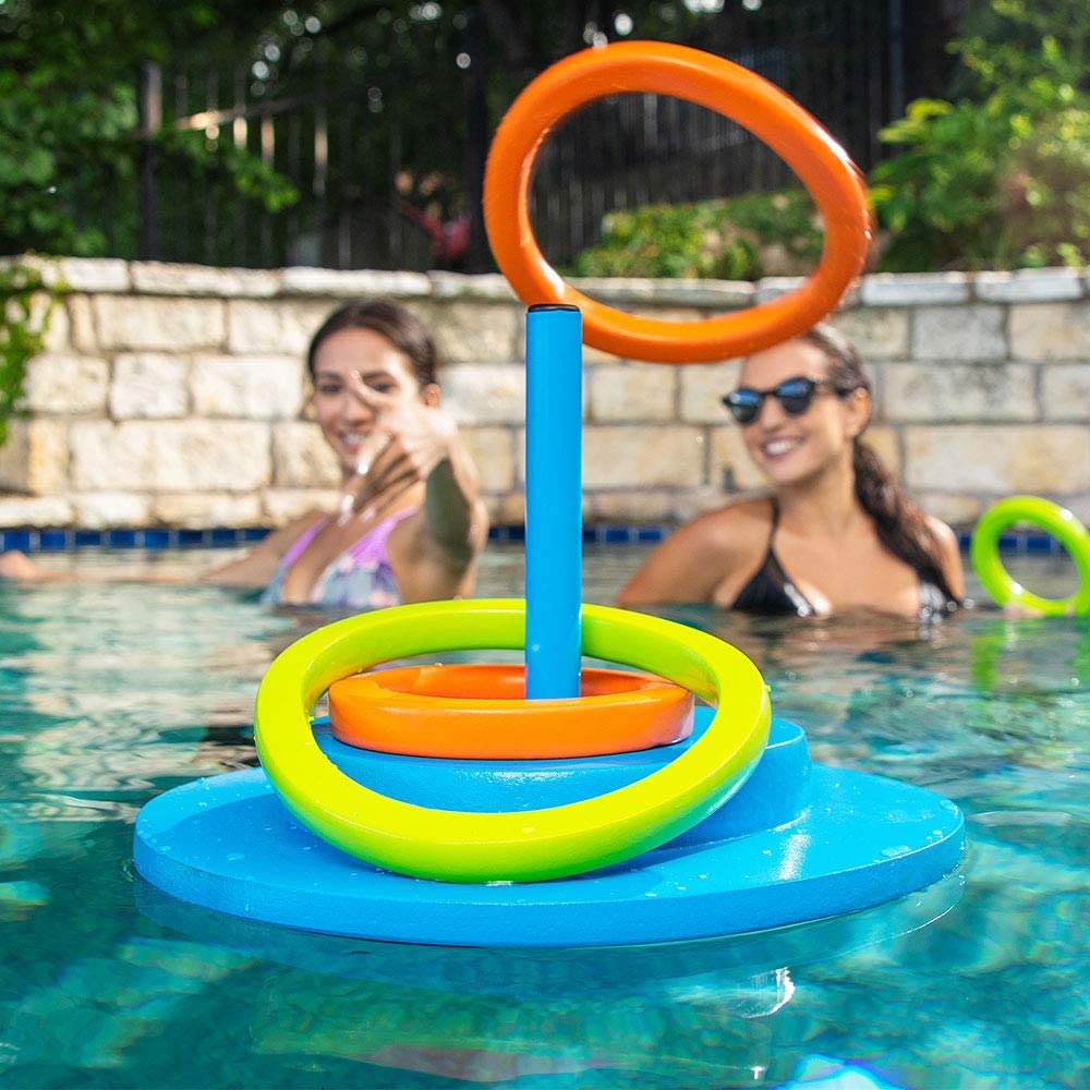 Pool Mate Floating Foam Ring Toss Game for Swimming Pools