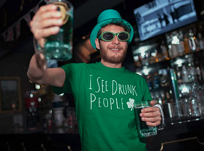 Funny St Patricks Day Shirt for Men - I See Drunk People