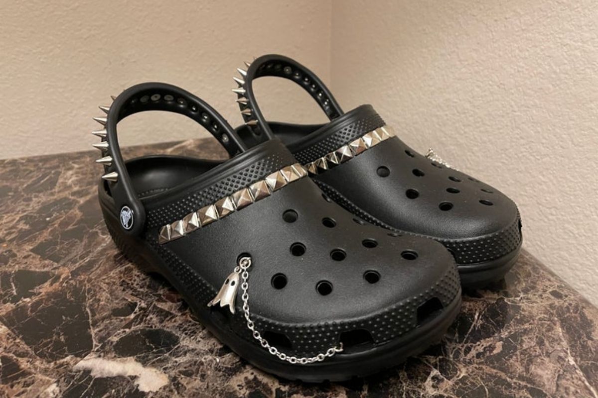 Goth Crocs Exist! Be Right Back, Grabbing My Joy Division Vinyl Collection  - Rare