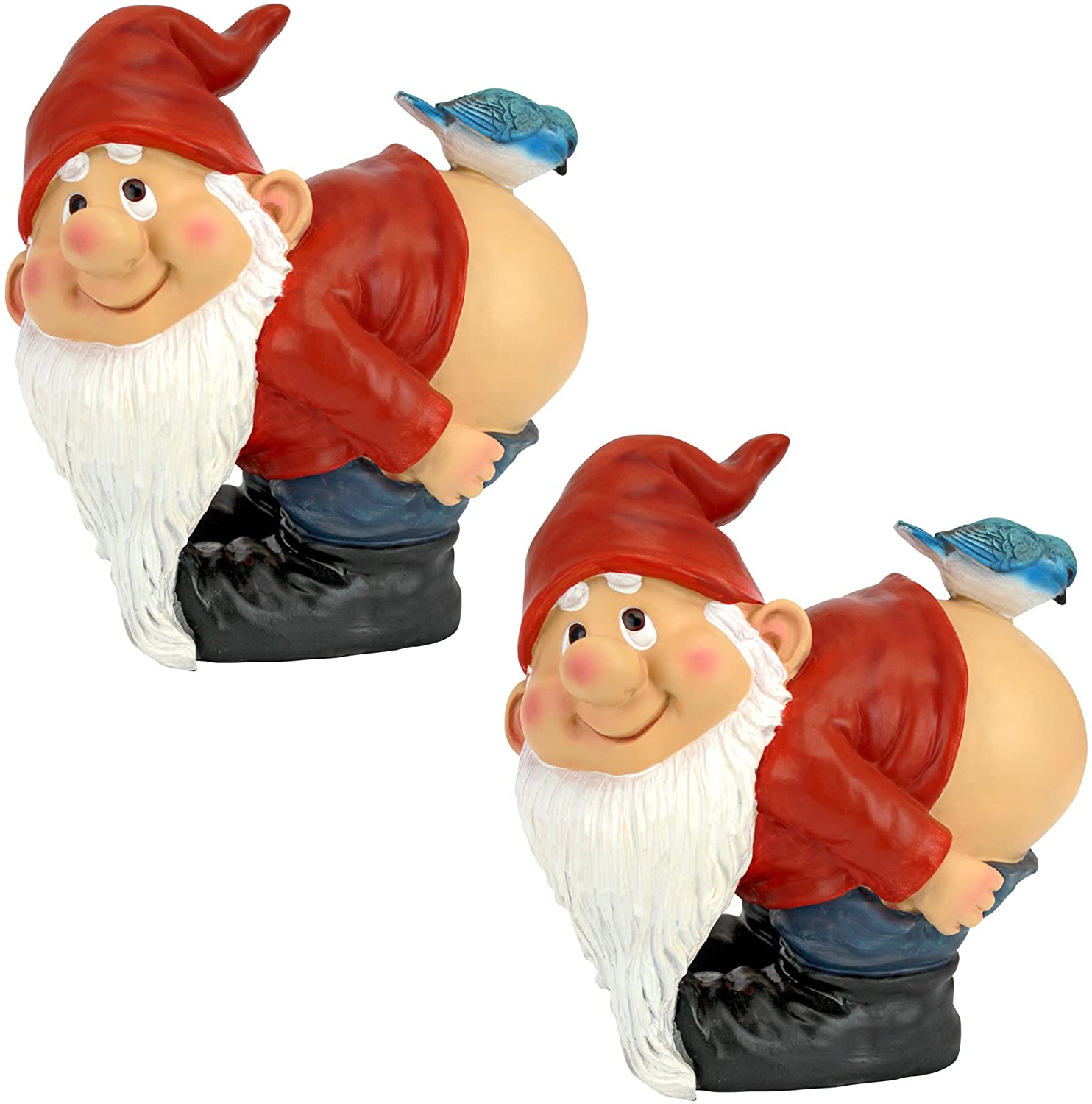 Design Toscano Medium Loonie Moonie Gnomes: Set of 2