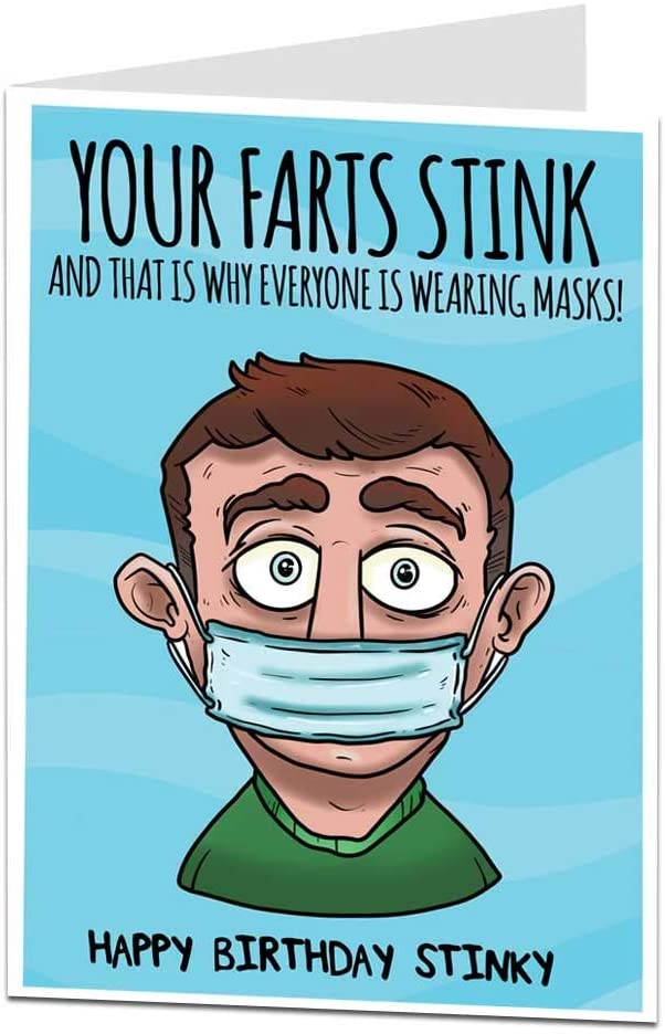 Funny Happy Birthday Card Your Farts Stink Design