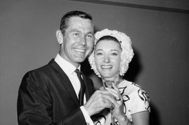 Johnny Carson and Joanne Copeland