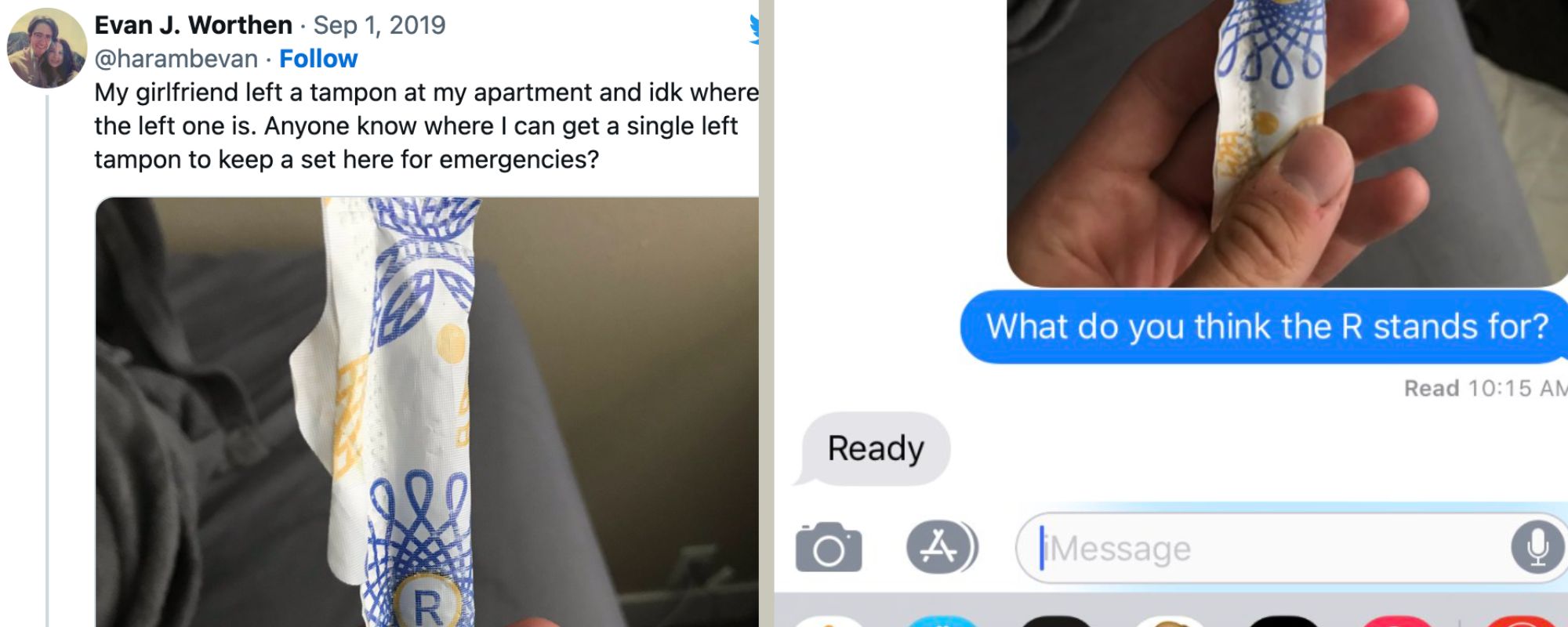 Women Are Asking Their Boyfriends What The Letters On Tampons Mean, And  Their Guesses Are Hilarious