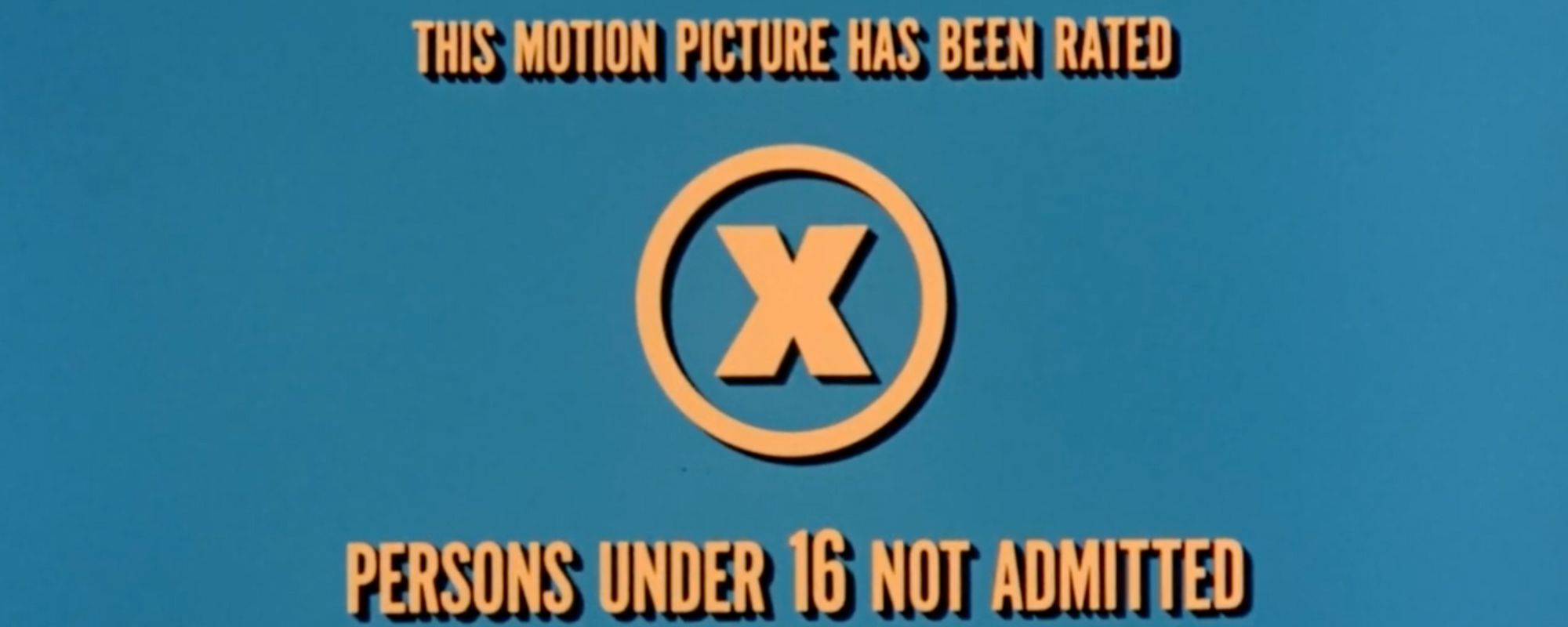 The first American film to receive an X rating