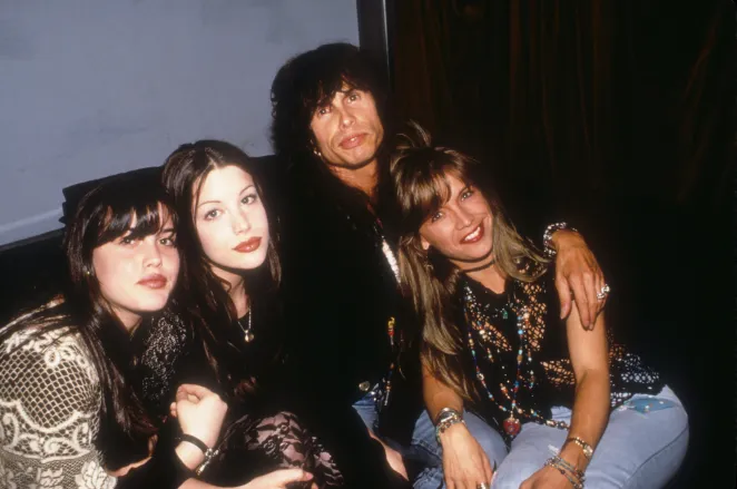 Steven Tyler son Taj wife Teresa daughters Chelsea Mia Tyler, WireImage