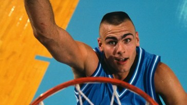 North Carolina Eric Montross, #00, during photo shoot at Dean Smith Center in Chapel Hill, North Carolina. (Peter Read Miller /Sports Illustrated via Getty Images)