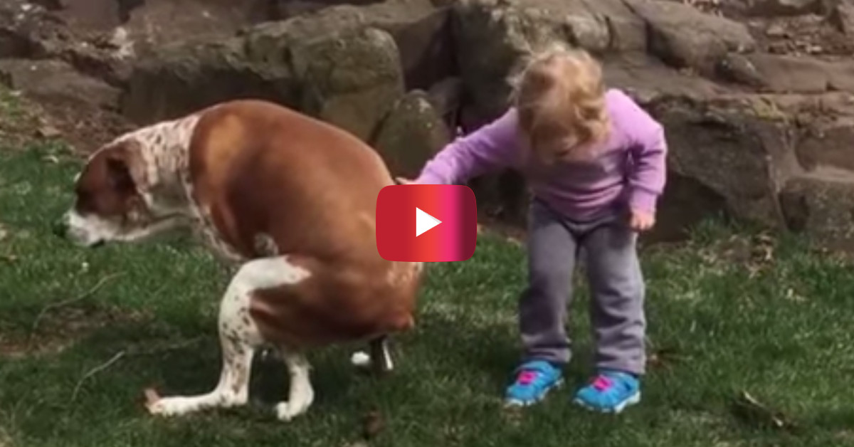 Instead of being grossed out like some of us, this little girl